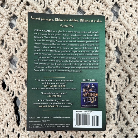 THE INHERITANCE GAMES by Jennifer Lynn Barnes Book 1 and Book 2 - Picture 5 of 5